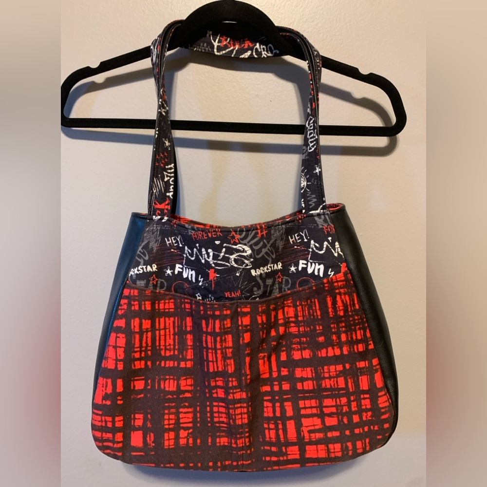 Red and Black Handmade Purse